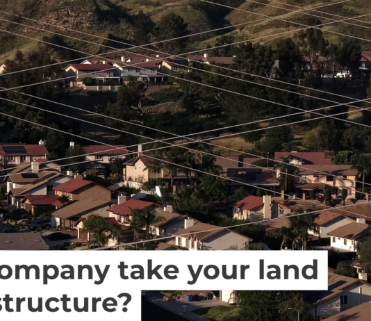 Meeting data center power demands will mean building more transmission lines and acquiring more land to put them on. These lines are in California. Justin Sullivan/Getty Images